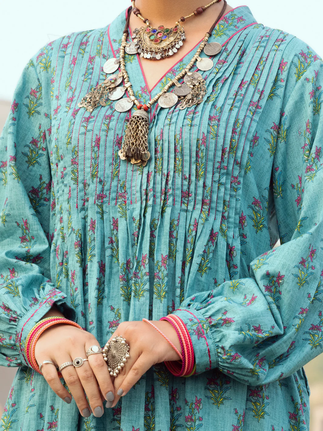 Sea Green Cambric 2Pc  Stitched - AWP-2PS-LKS-524 - Image 4