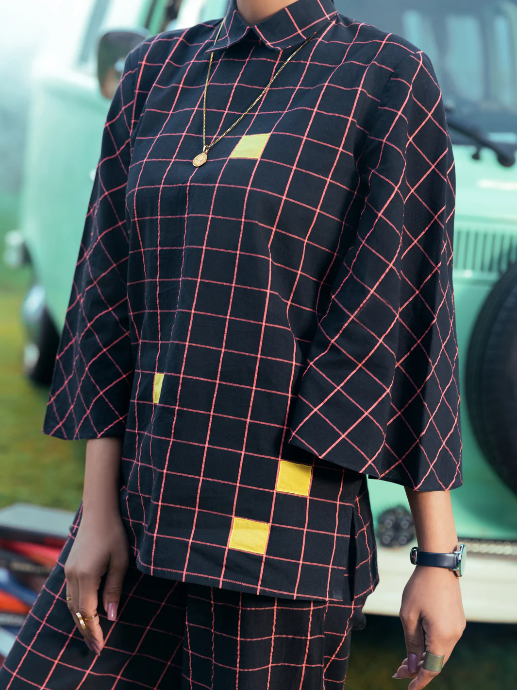 Black 2Pc Stitched - AWP-2PS-LKS-598 - Image 2