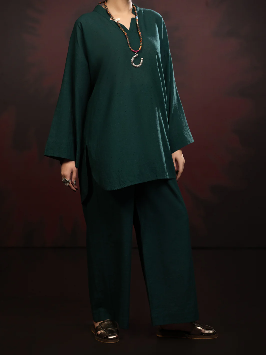 Green Karandi 2Pc Stitched - AWP-2PS-LKS-817