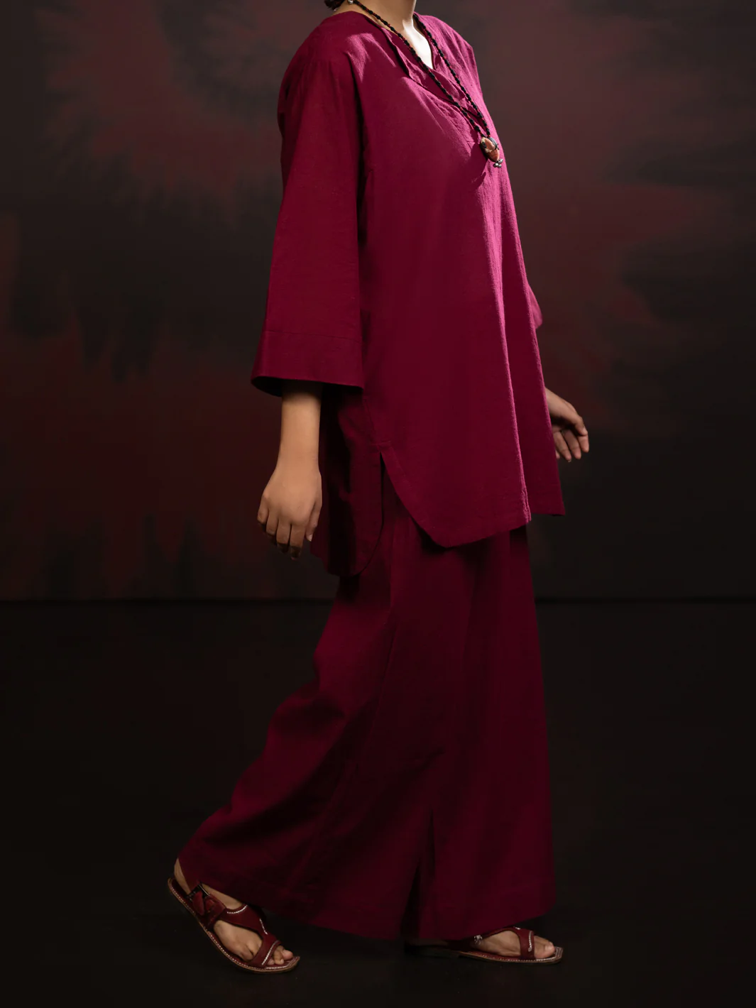 Maroon Karandi 2Pc Stitched - AWP-2PS-LKS-818 - Image 3