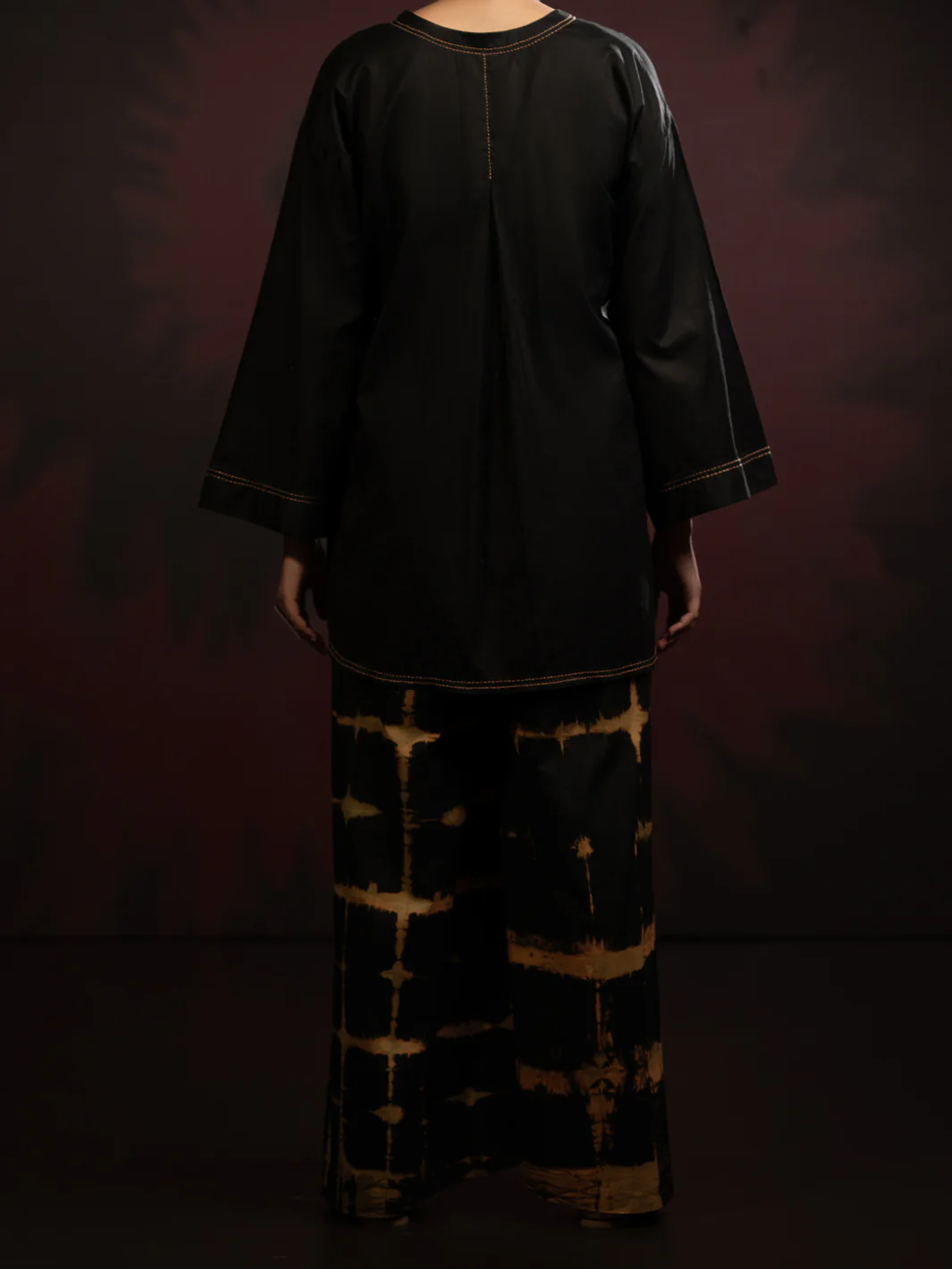 Black Dobby 2Pc Stitched - AWP-2PS-LKS-821 - Image 2