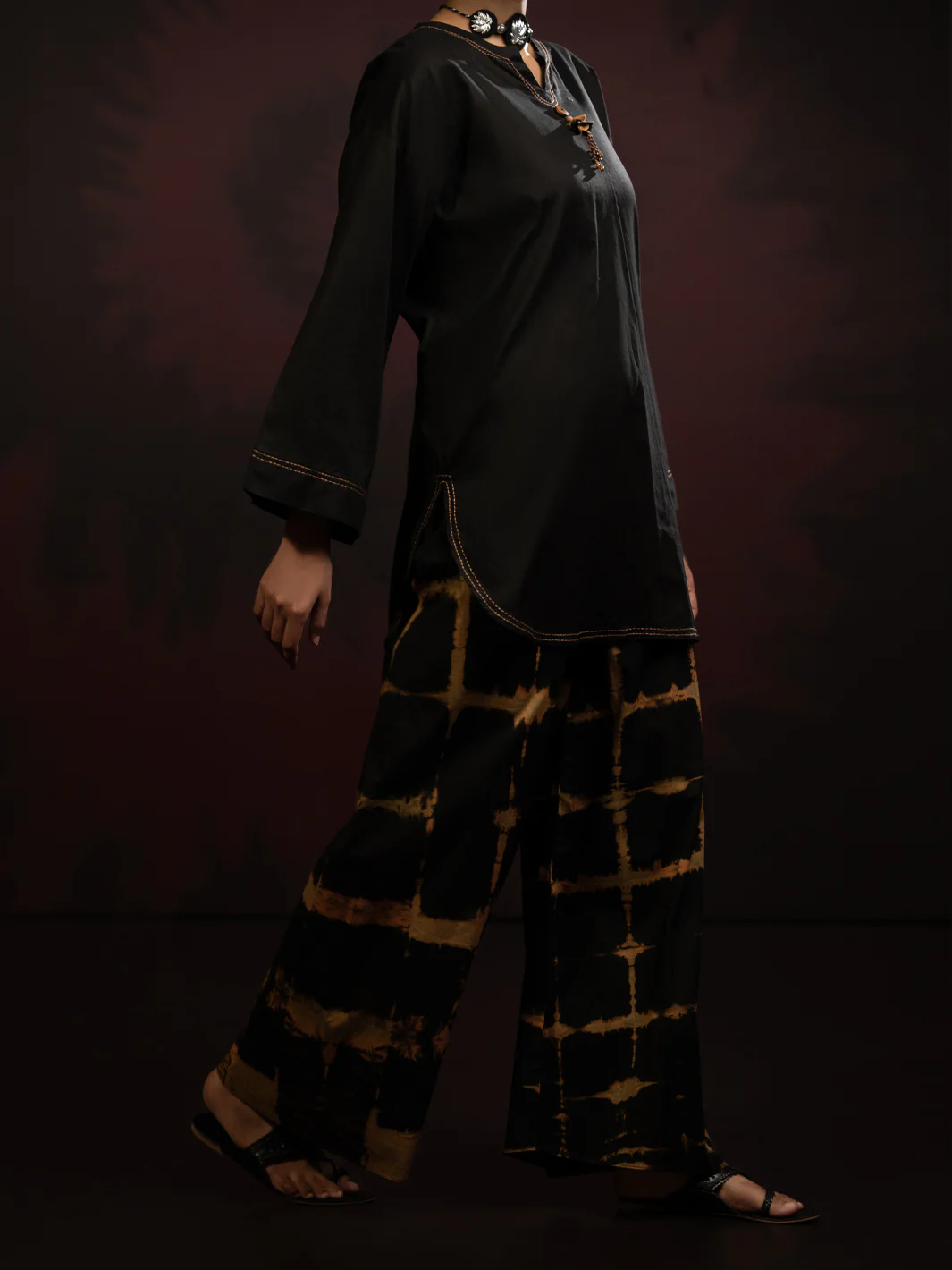 Black Dobby 2Pc Stitched - AWP-2PS-LKS-821 - Image 3