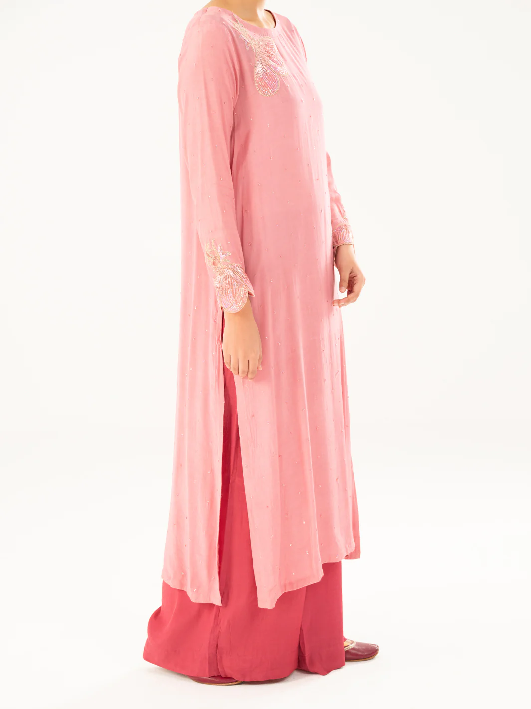 Pink Thai Silk 2Pc Stitched - AWP-2PS-LKS-824 - Image 4