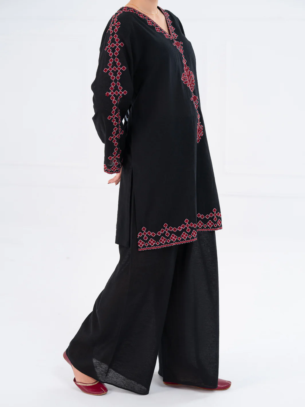 Black Karandi 2Pc Stitched - AWP-2PS-LKS-828 - Image 3
