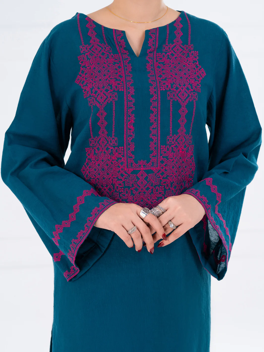 Turquoise Karandi 2Pc Stitched - AWP-2PS-LKS-830 - Image 3