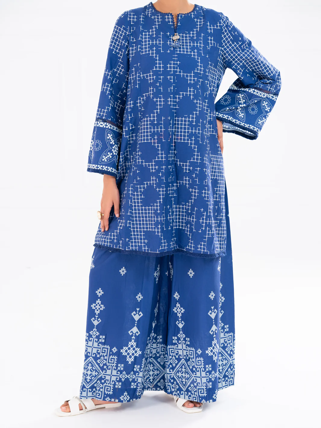 Blue Cambric 2Pc Stitched - AWP-2PS-LKS-898 - Image 4
