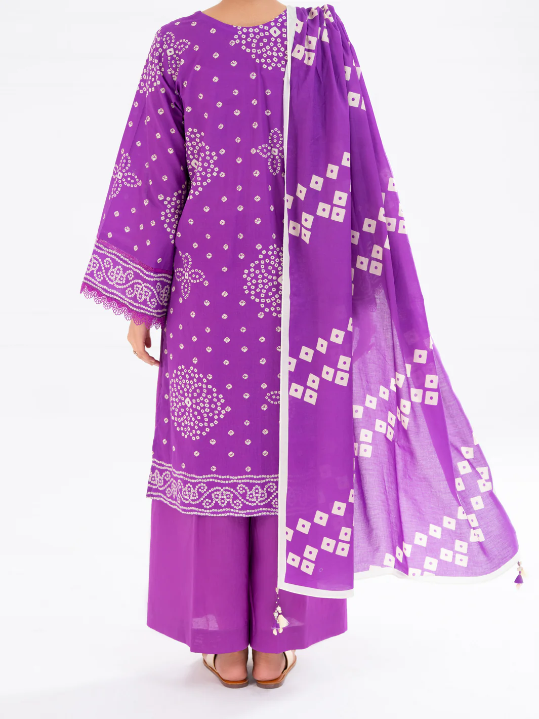 Light Purple Cambric 2Pc Unstitched - AWP-2PS-SLKD-UN-831 - Image 2