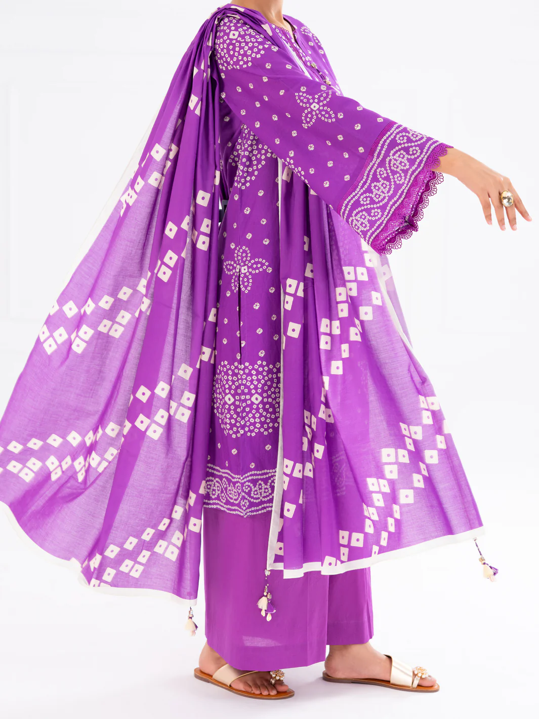 Light Purple Cambric 2Pc Unstitched - AWP-2PS-SLKD-UN-831 - Image 4