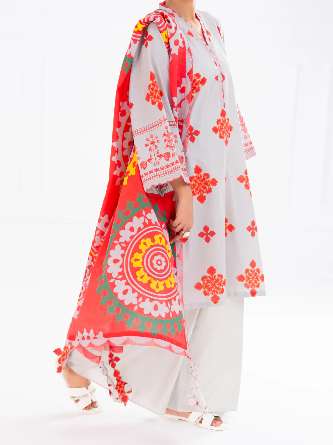 Light Pink Cambric 2Pc Unstitched - AWP-2PS-SLKD-UN-832 - Image 3