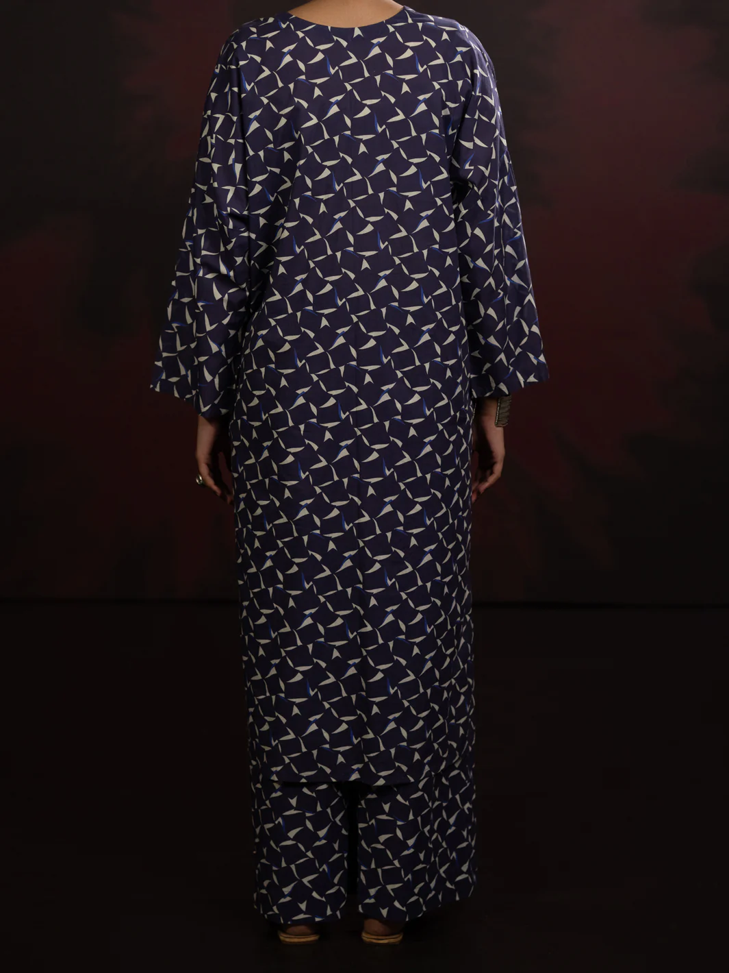 Blue Cambric Co-ord Set - AWP-2PS-SLKS-809 - Image 2