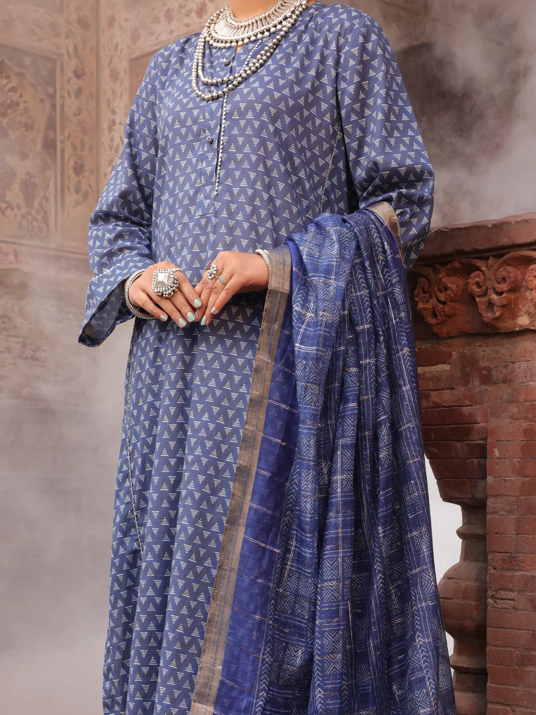 Blue Cambric Stitched 3Pc - AWP-3PS-499 - Image 4