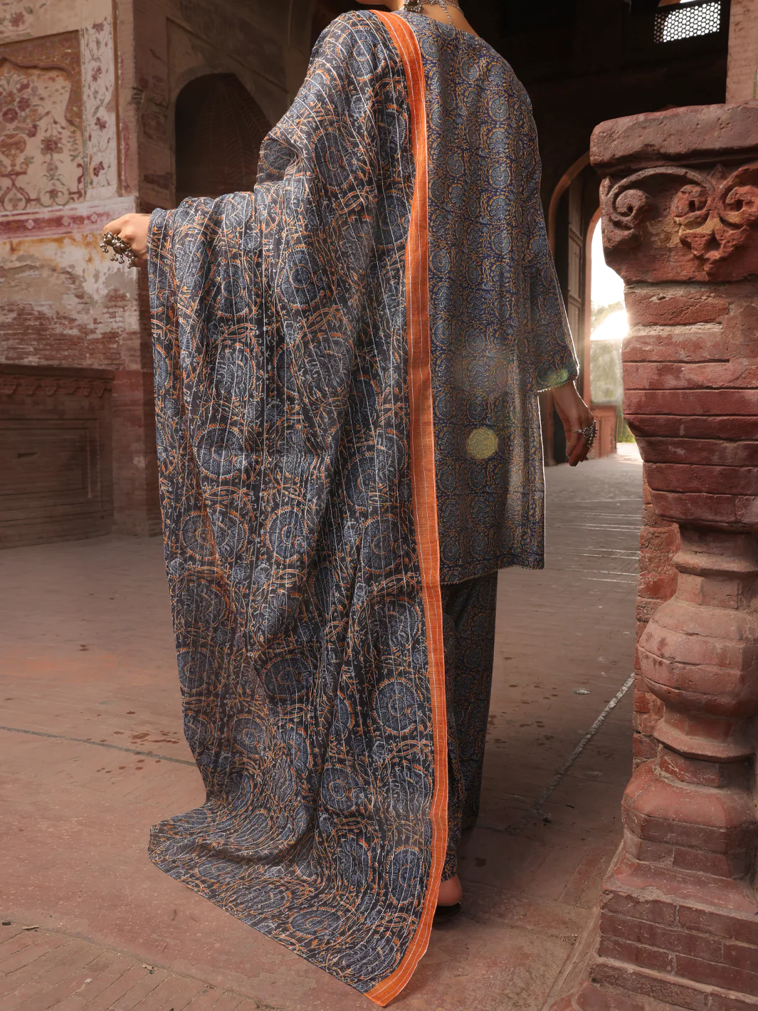 Blue Cambric Stitched 3Pc - AWP-3PS-501 - Image 2