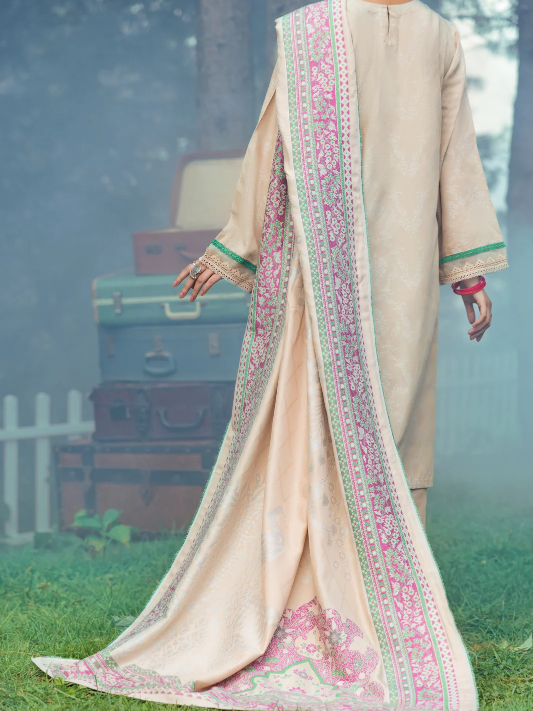 Cream 3Pc Stitched - AWP-3PS-538 - Image 3