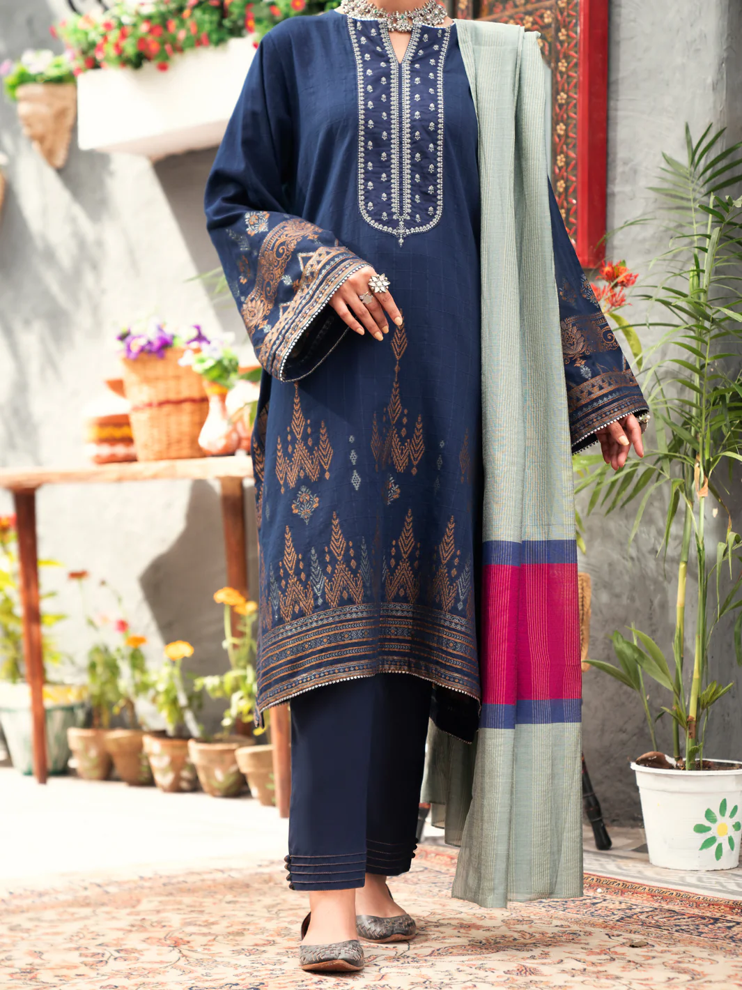 Blue 3Pc Stitched - AWP-3PS-556