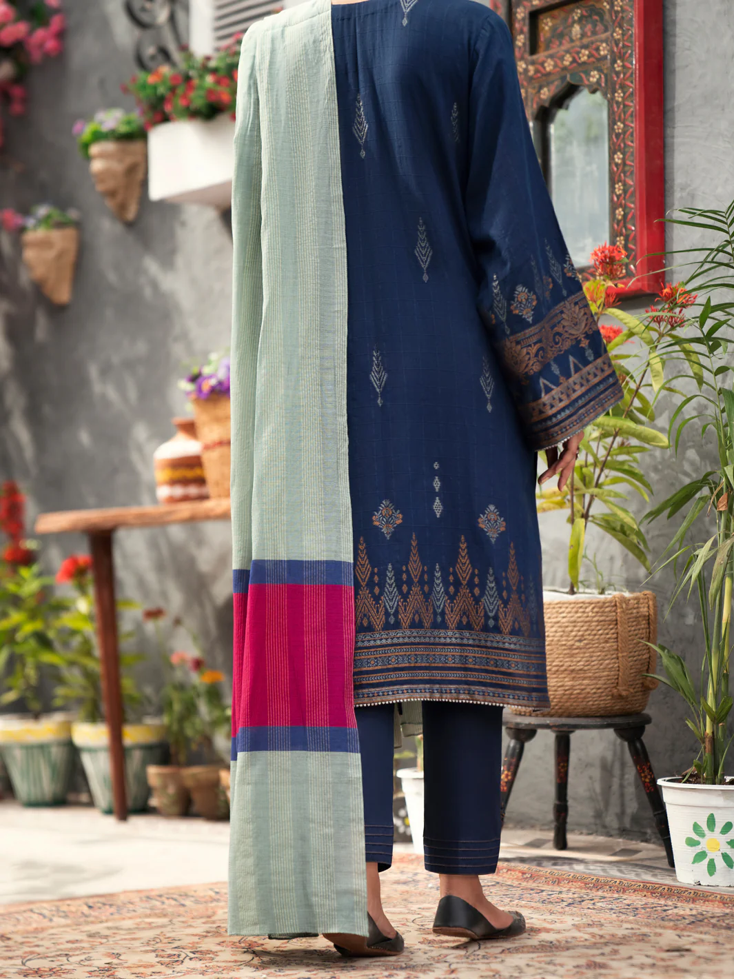 Blue 3Pc Stitched - AWP-3PS-556 - Image 2