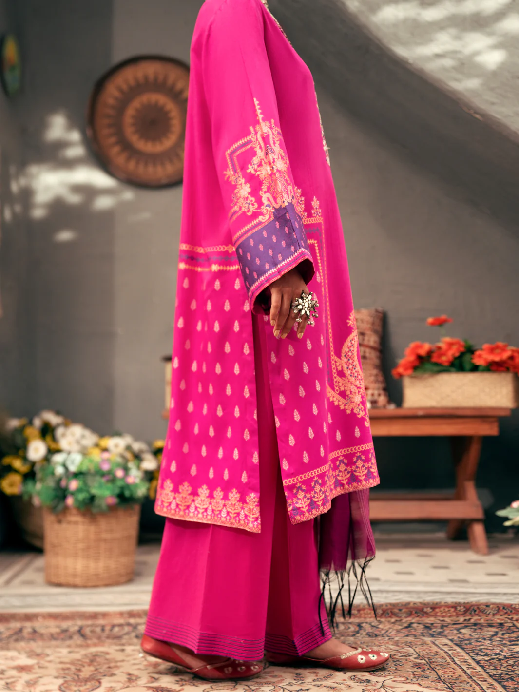 Pink 3Pc Stitched - AWP-3PS-560 - Image 3