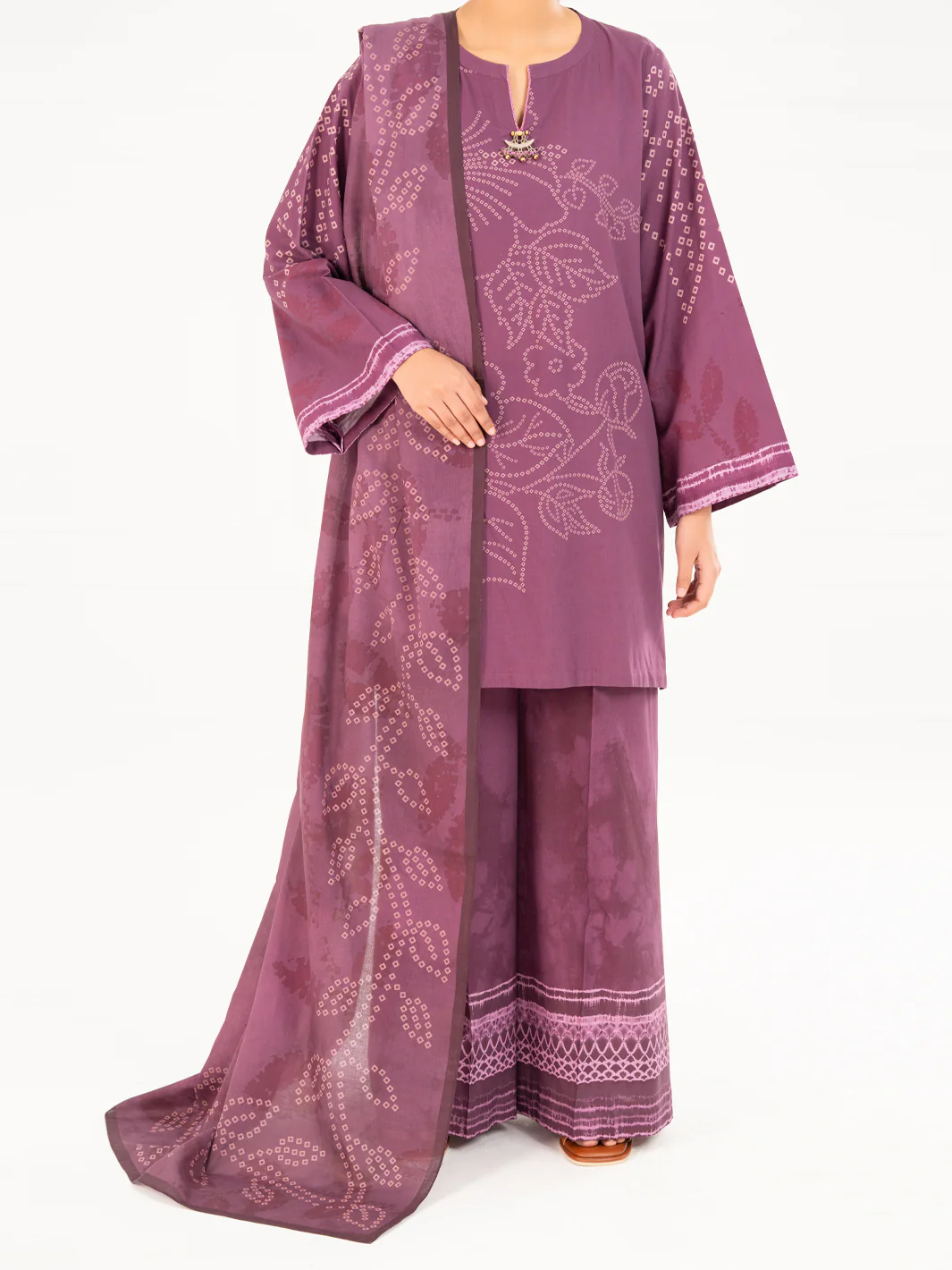 Purple Lawn 3Pc Stitched - AWP-3PS-666 - Image 4