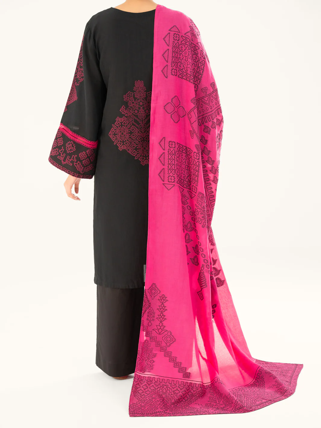 Black Jacquard 3Pc Stitched - AWP-3PS-750 - Image 5