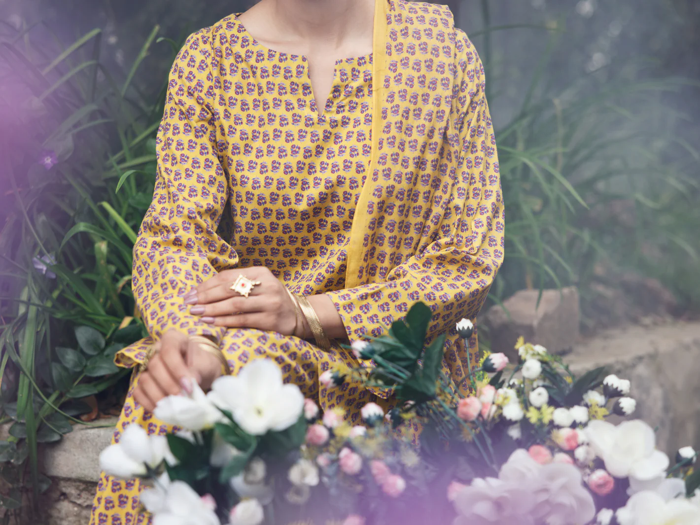 Mustard Lawn 3Pc Stitched - AWP-3PS-857 - Image 4