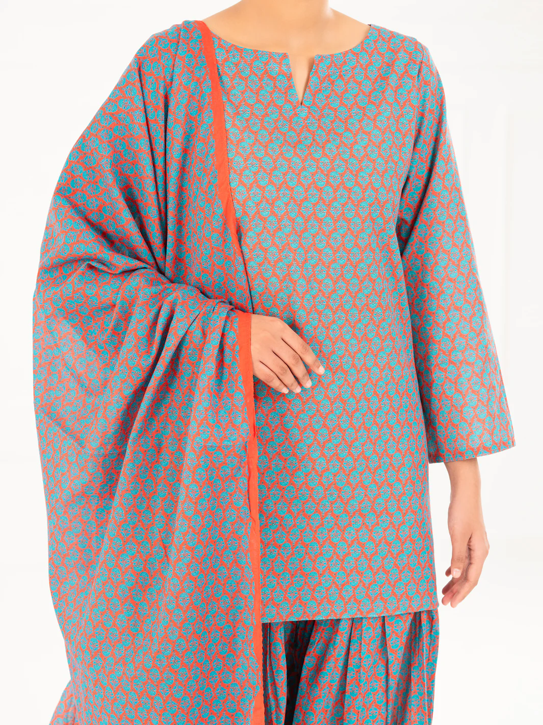 Fuchsia Lawn 3Pc Stitched - AWP-3PS-858 - Image 4
