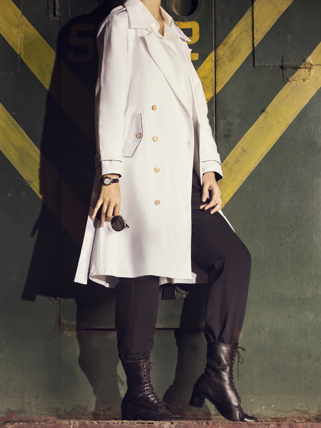 Off White Twill Cotton Jacket - AWP-JT-383 - Image 3