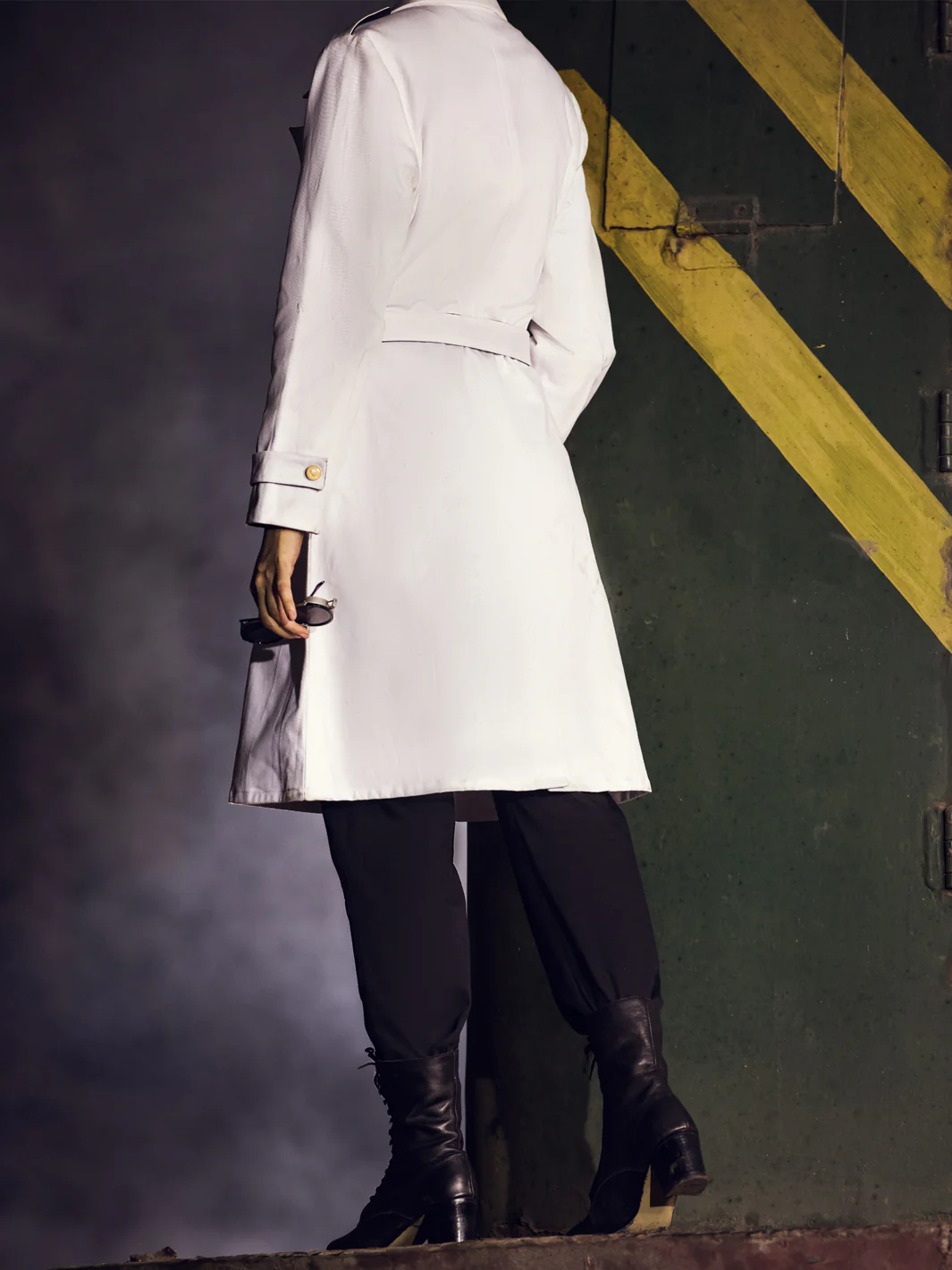 Off White Twill Cotton Jacket - AWP-JT-383 - Image 5