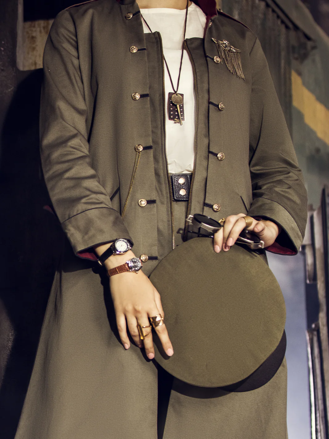 Army Green Twill Cotton Jacket - AWP-JT-384 - Image 6