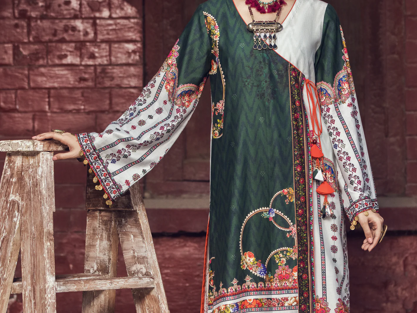 Green Cambric Tunic - AWP-LK-370 - Image 2