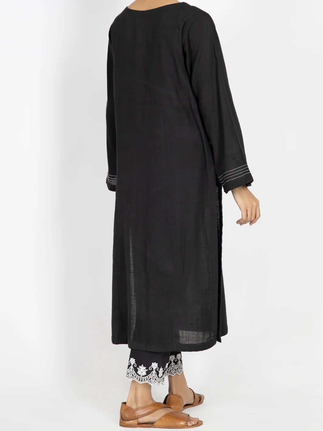 Black Dobby Tunic - AWP-LK-459 - Image 2