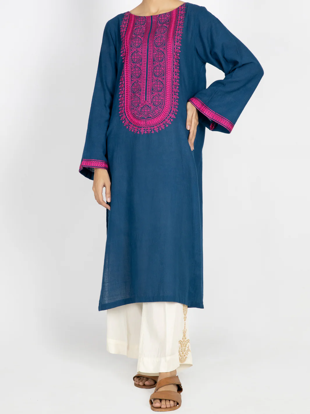 Blue Dobby Tunic - AWP-LK-497