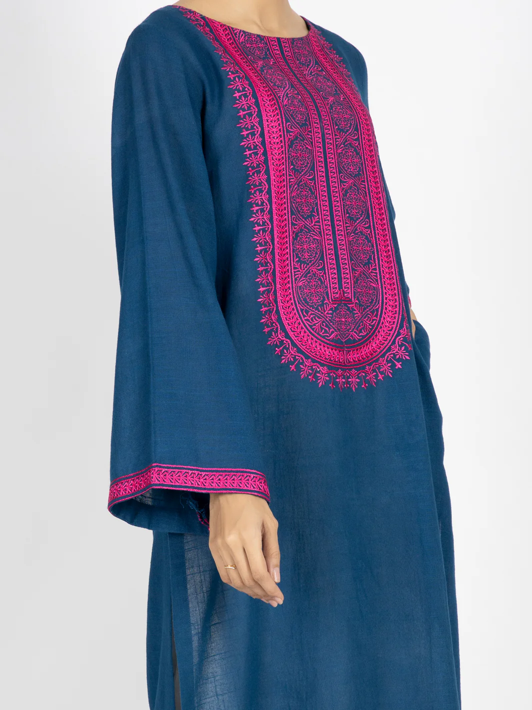 Blue Dobby Tunic - AWP-LK-497 - Image 4