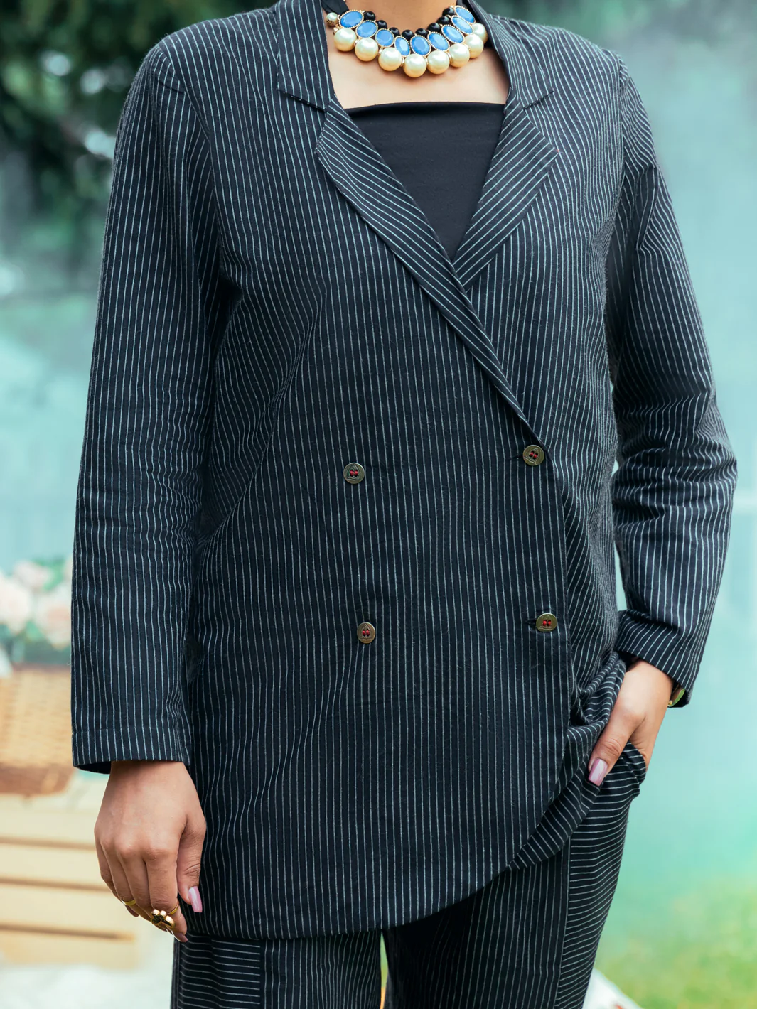 Black Kurti - AWP-LK-594 - Image 4