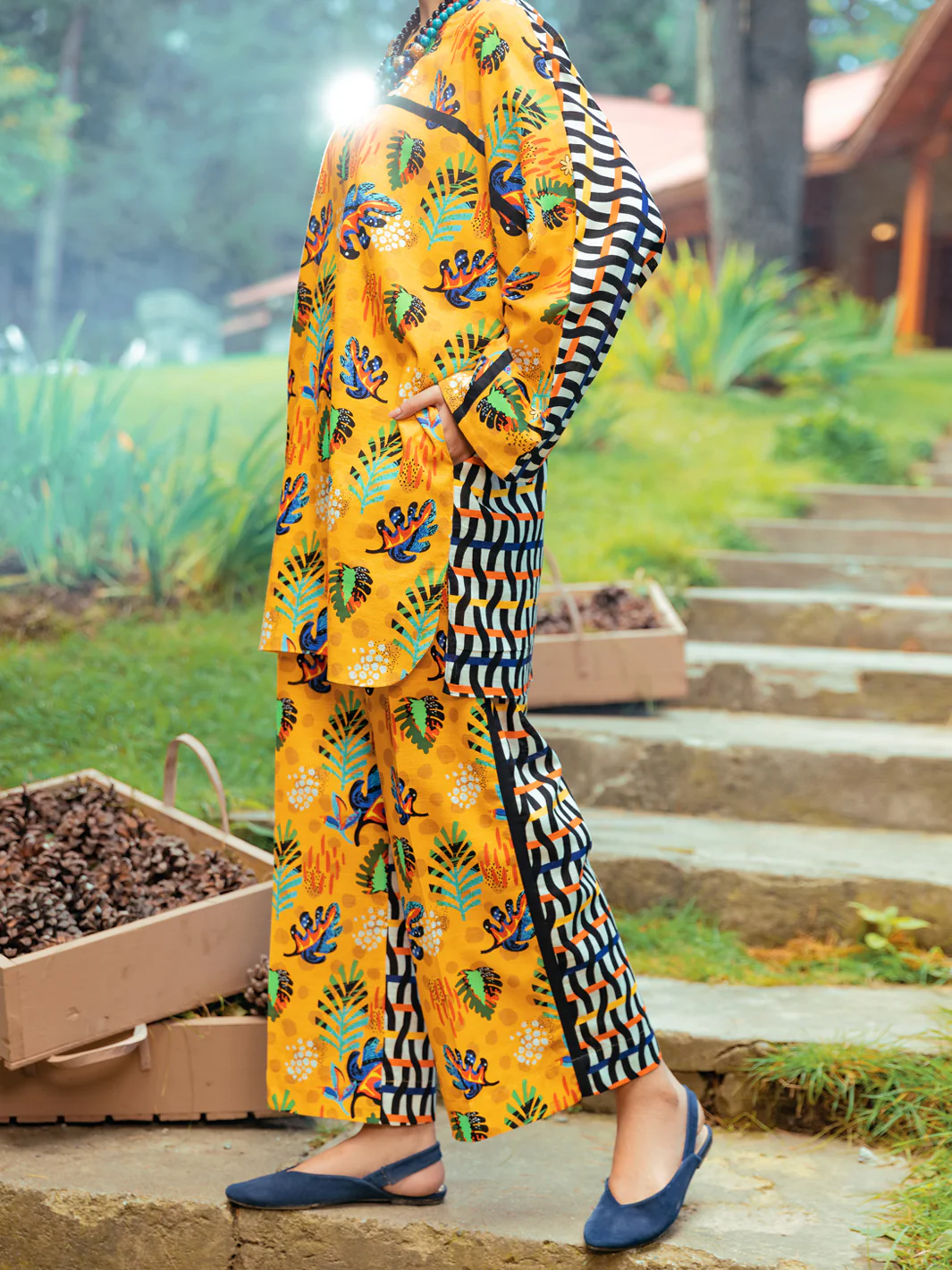 Yellow Kurti - AWP-LK-605 - Image 2