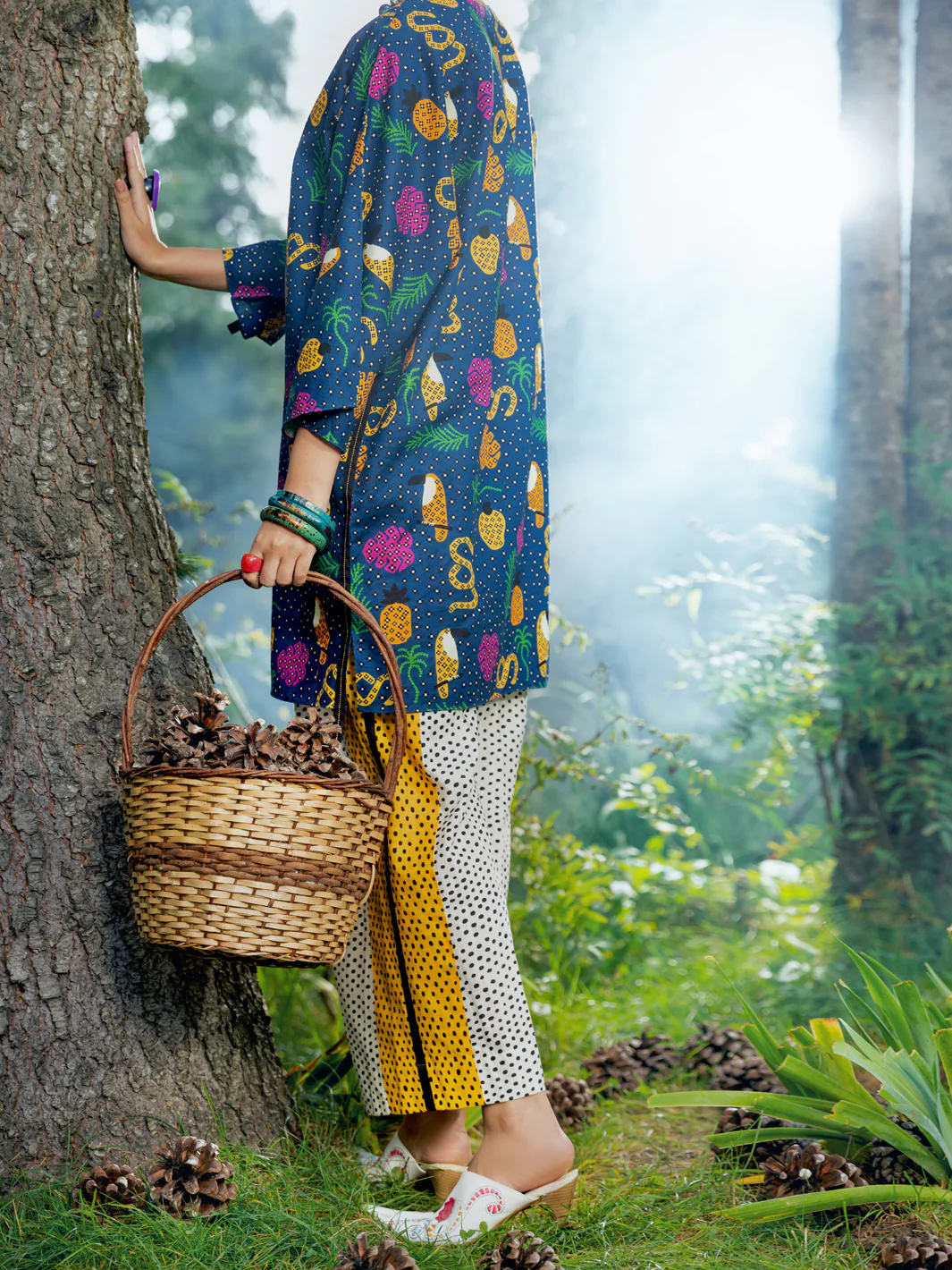 Teal Kurti - AWP-LK-610 - Image 3