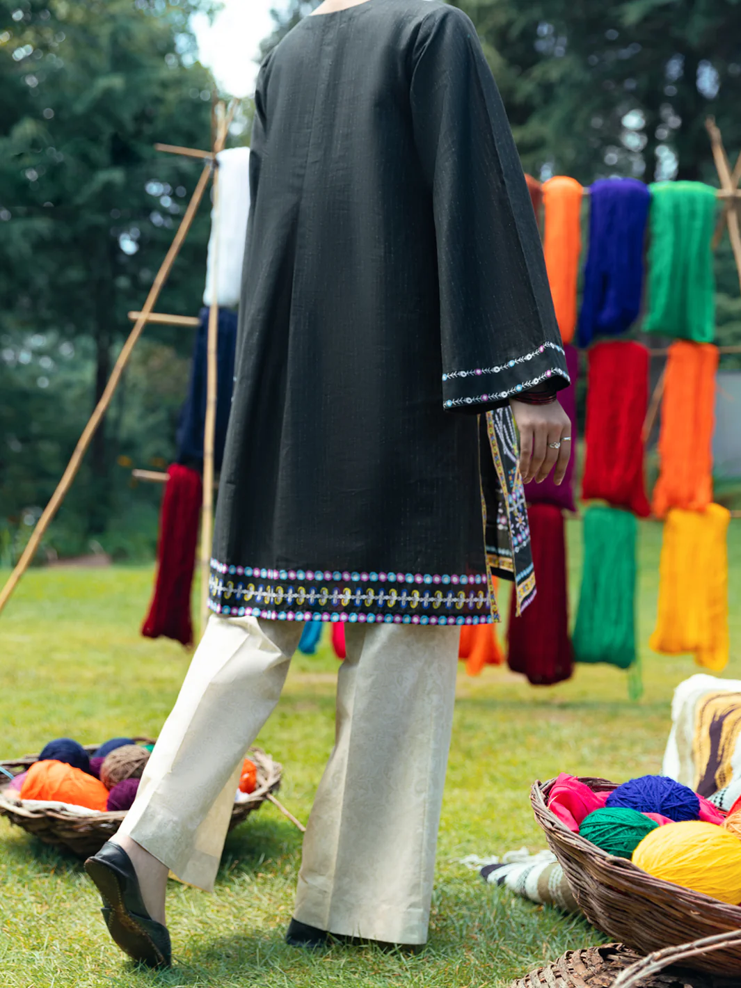 Black Kurti - AWP-LK-611 - Image 2
