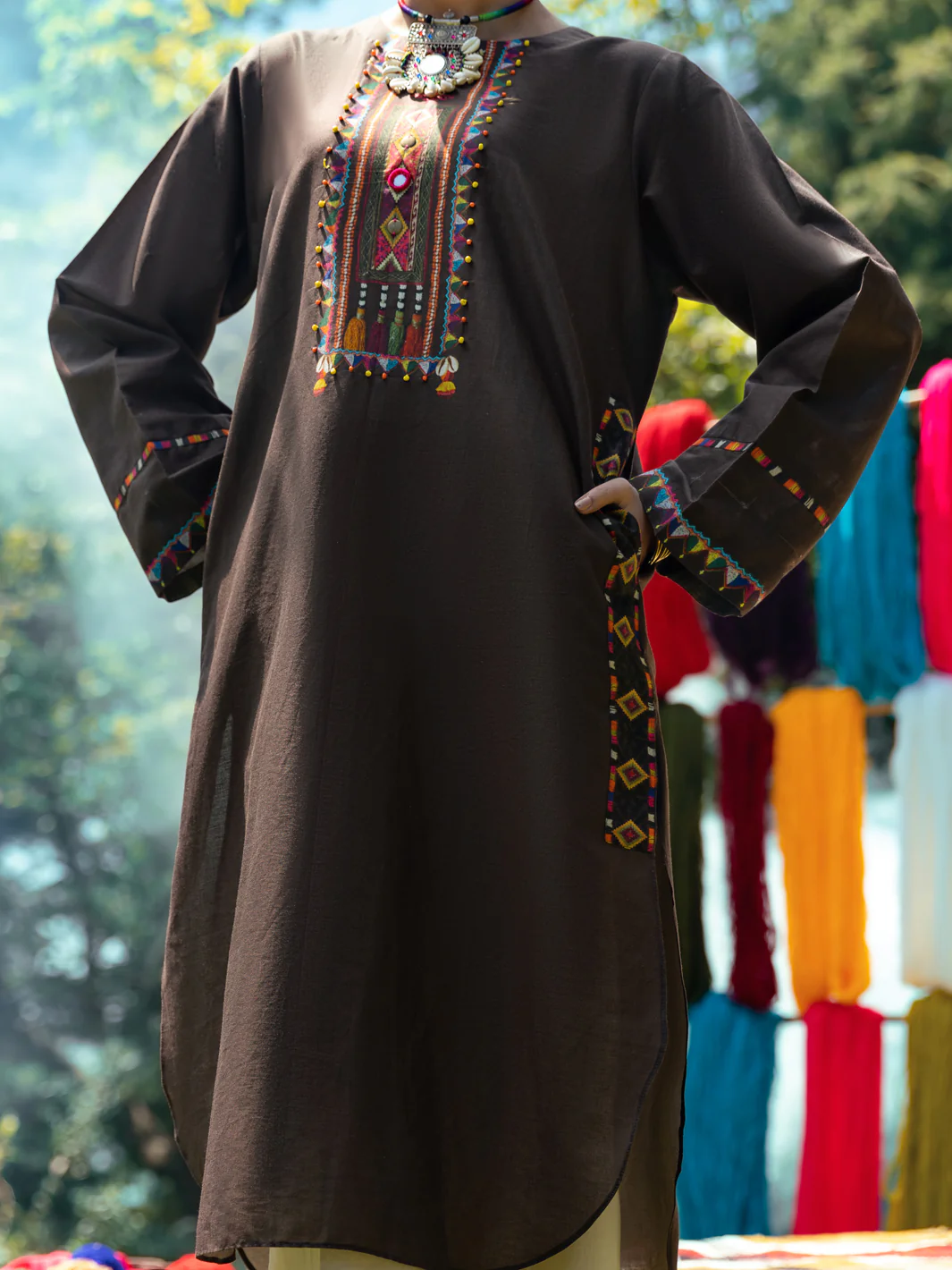 Brown Kurti - AWP-LK-612 - Image 2