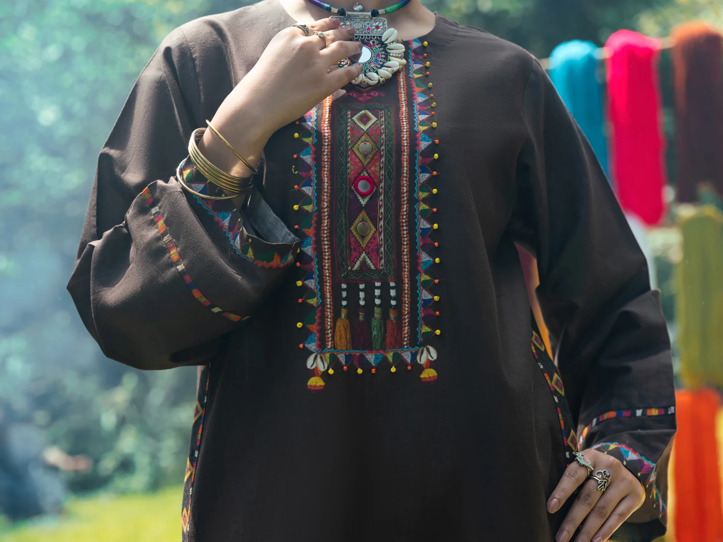 Brown Kurti - AWP-LK-612 - Image 4
