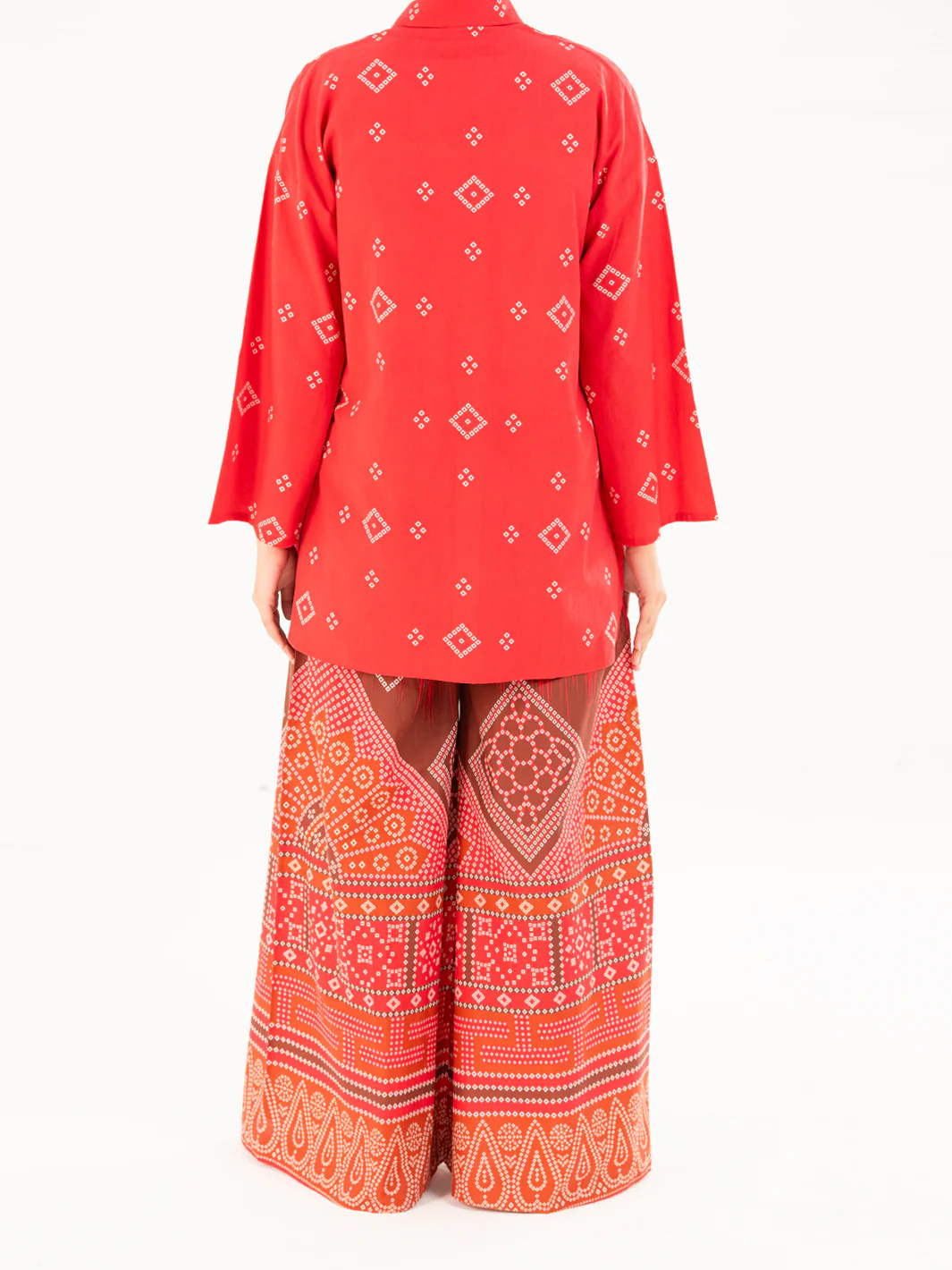 Red Cambric Kurti - AWP-LK-846 - Image 2
