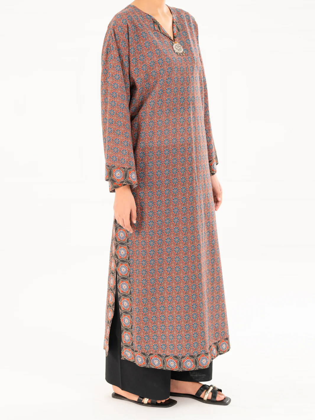 Multicolor Cambric Kurti - AWP-LK-910 - Image 4