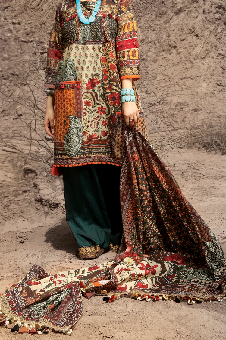 Beige Lawn 2Pc Unstitched - ALP-594