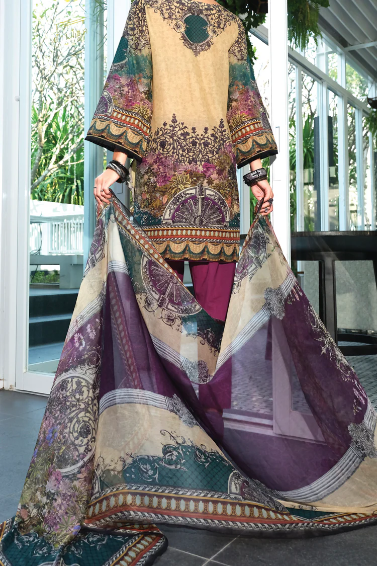Beige Lawn 3Pc Stitched - ALP-626 - Image 4