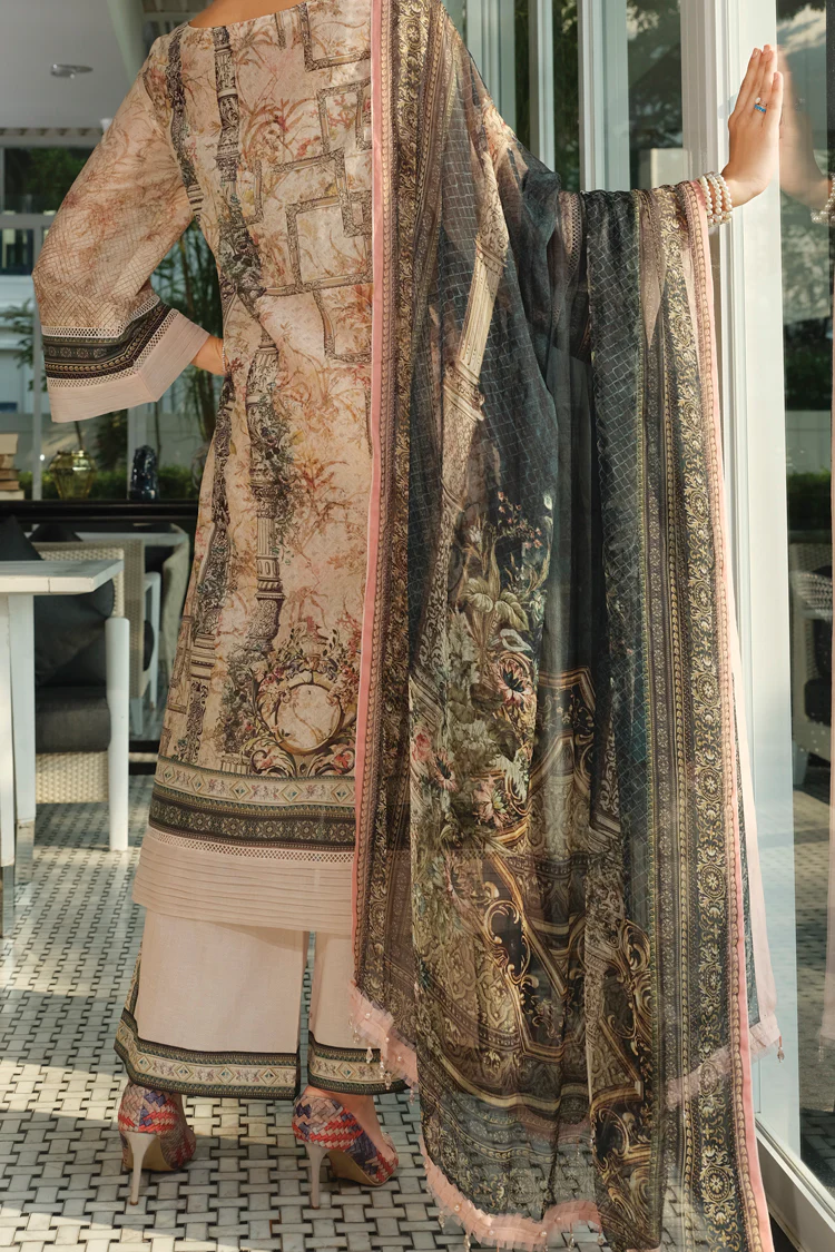 Beige Lawn 3Pc Stitched - ALP-629 - Image 3