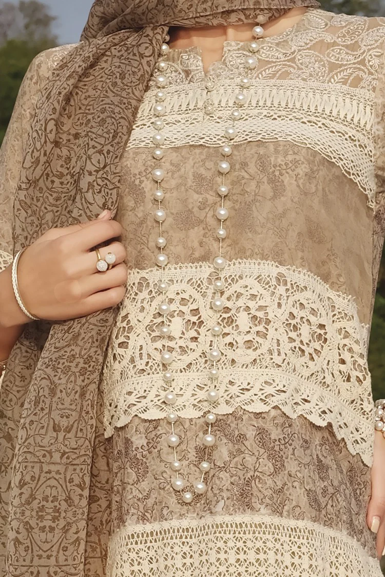 Beige Lawn 3Pc Stitched - ALP-634 - Image 2
