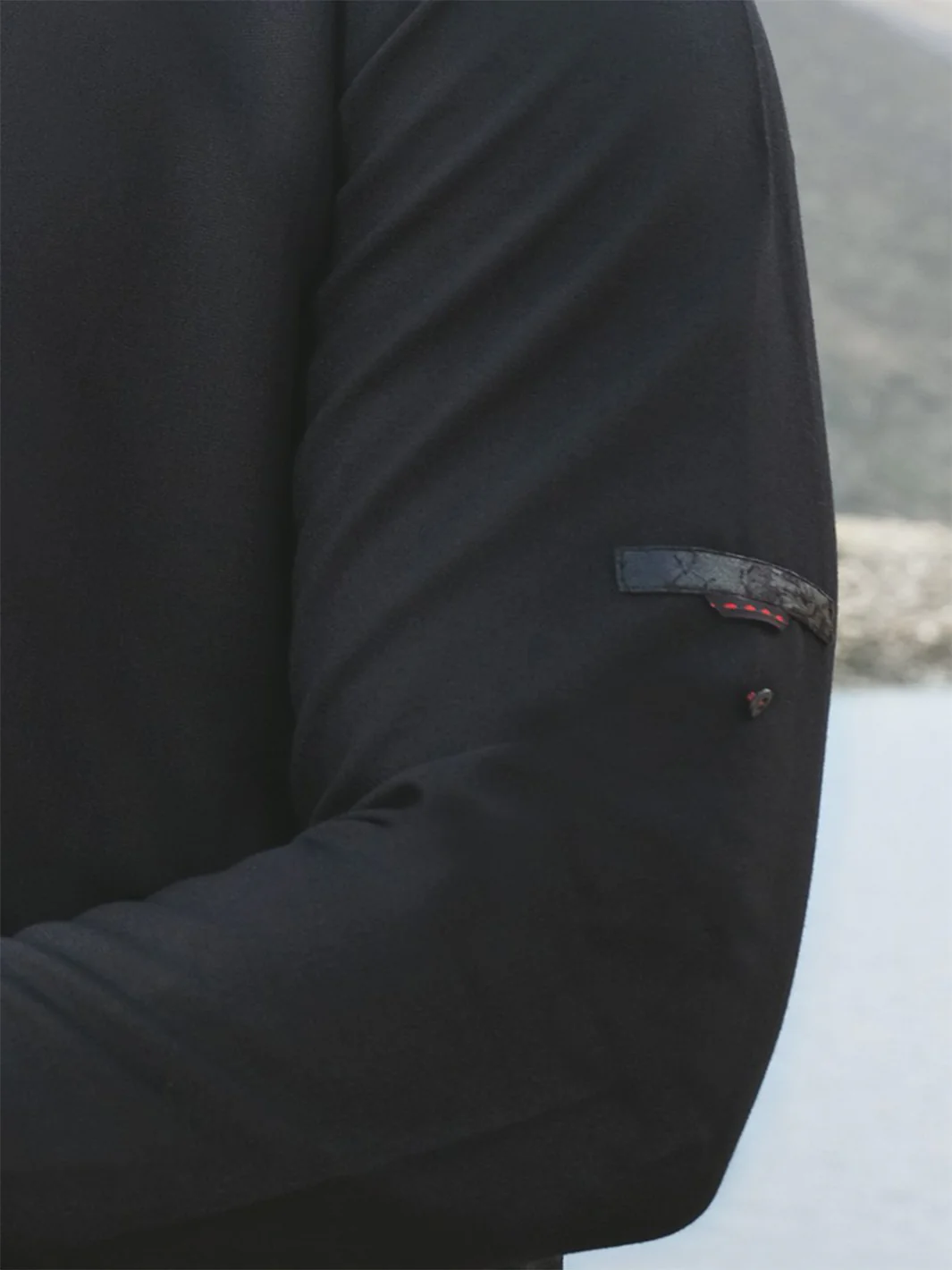 Black Blended Kurta Pajama - AL-KS-2445 - Image 3