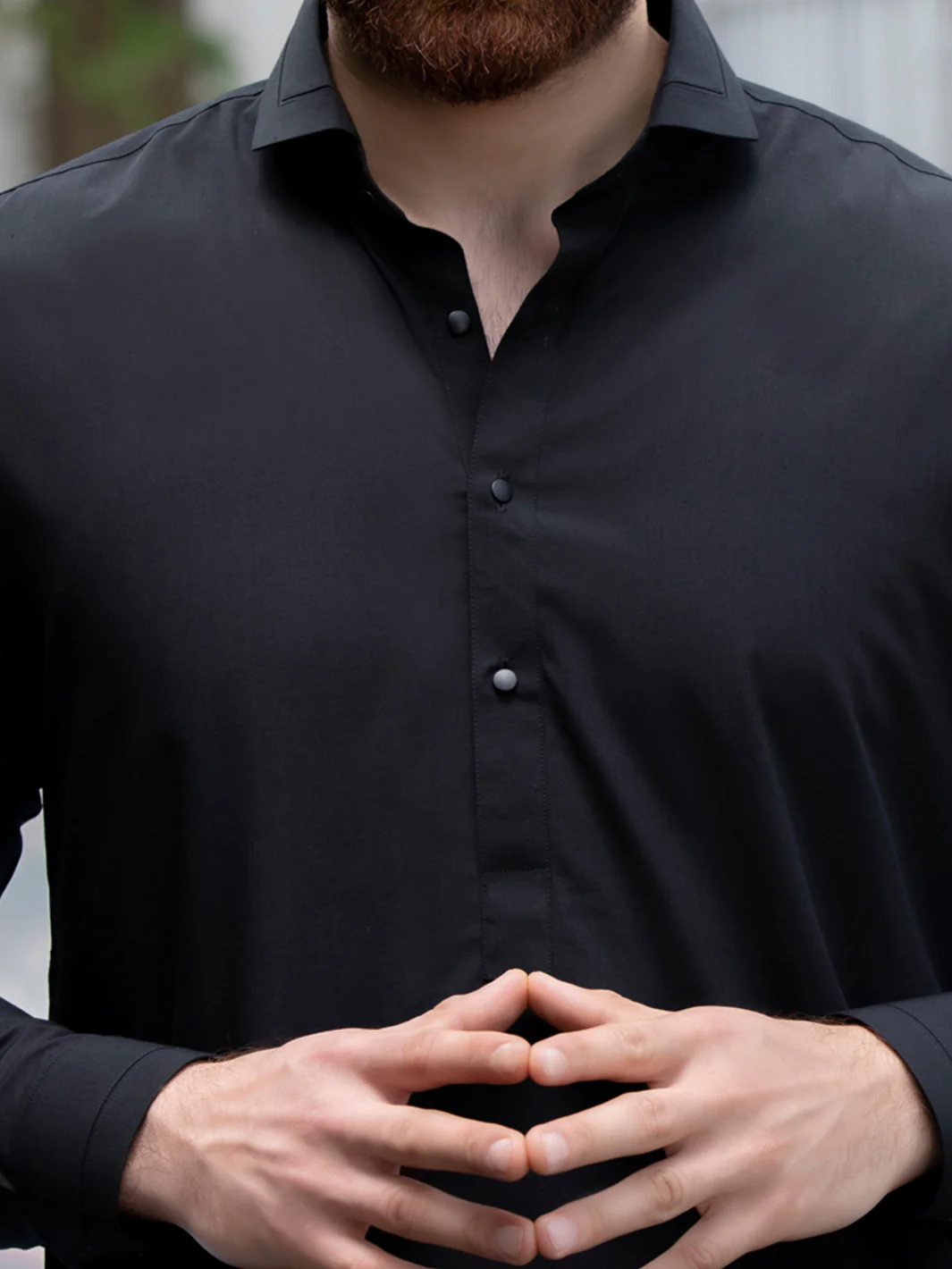 Black Blended Kameez Shalwar - ALWA-KS-145 - Image 3