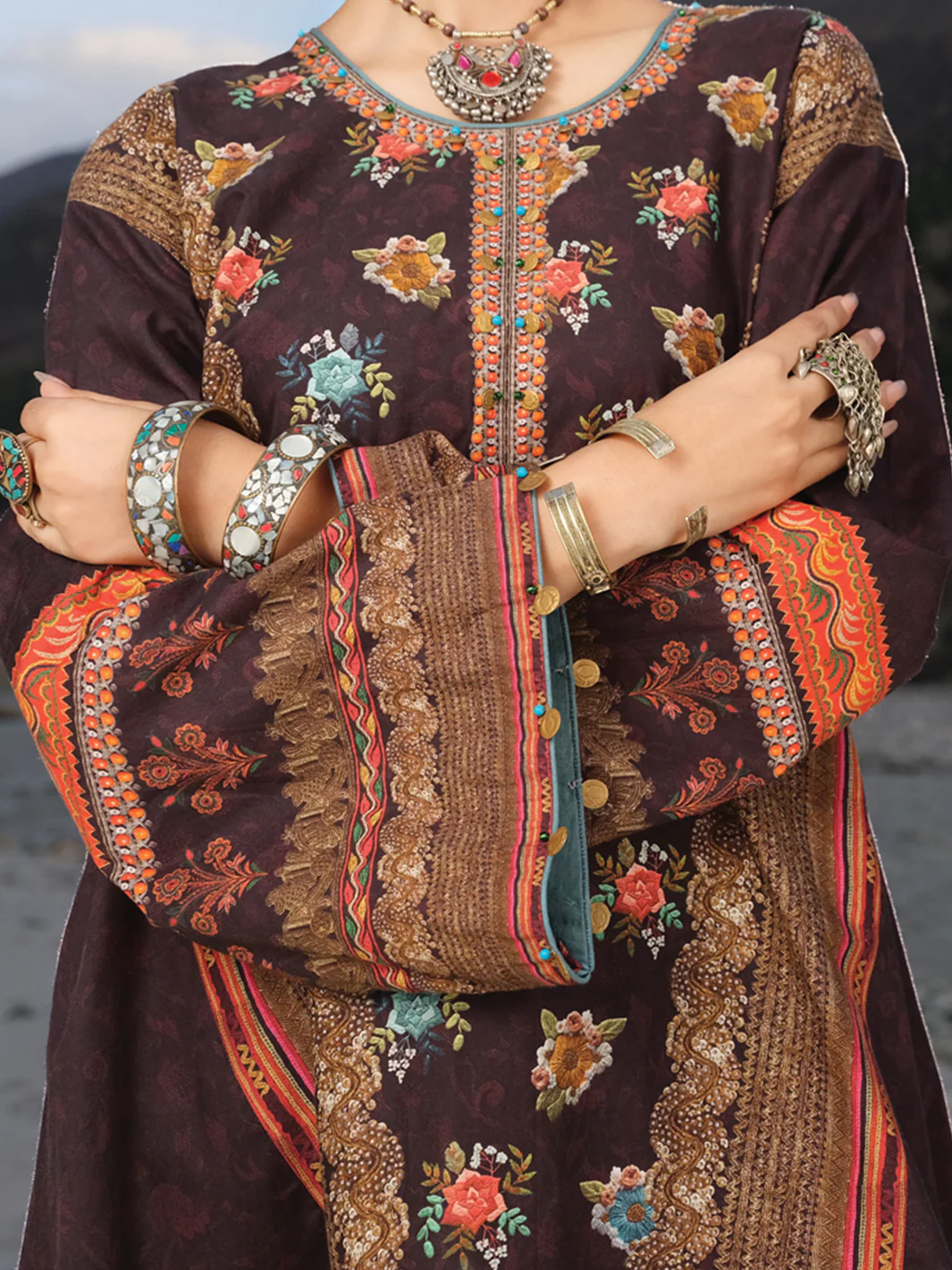 Black Cambric Tunic - LK-230 - Image 2