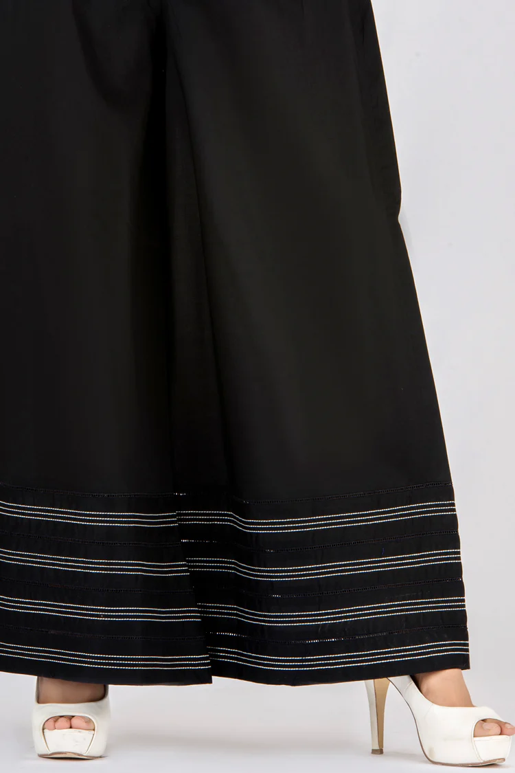 Black Lawn Women Trouser - AL-T-281 - Image 2
