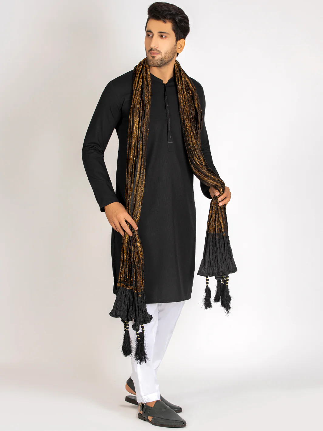 Black Stole For Men - AL-MST-017