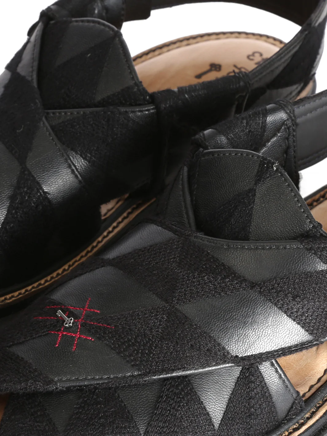 Black Peshawari Chappal - MFW-FB-040 - Image 2