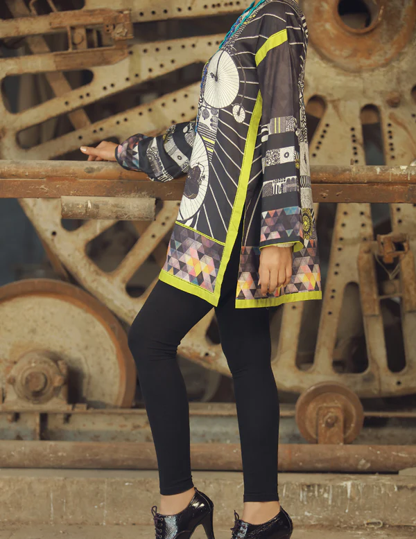 Black Linen Tunic - AWP-LK-152 - Image 2